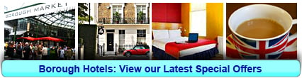 Borough Hotels: Book from only £15.75 per person!