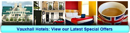 Vauxhall Hotels: Book from only £12.50 per person!