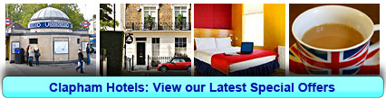 Clapham Hotels: Book from only £11.25 per person!