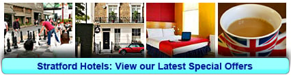 Stratford Hotels: Book from only £10.13 per person!