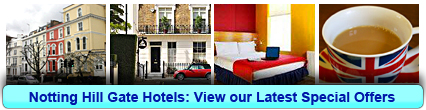 Notting Hill Gate Hotels: Book from only £12.75 per person!
