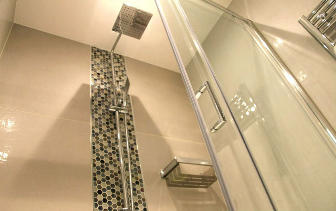 A typical shower system at K Hotel Kensington