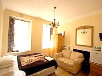 A typical double bedroom at the Ventures Hotel