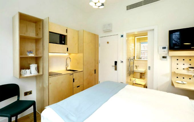 A typical double room at Philbeach Studios