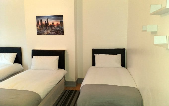 A typical triple room at Croydon Rooms
