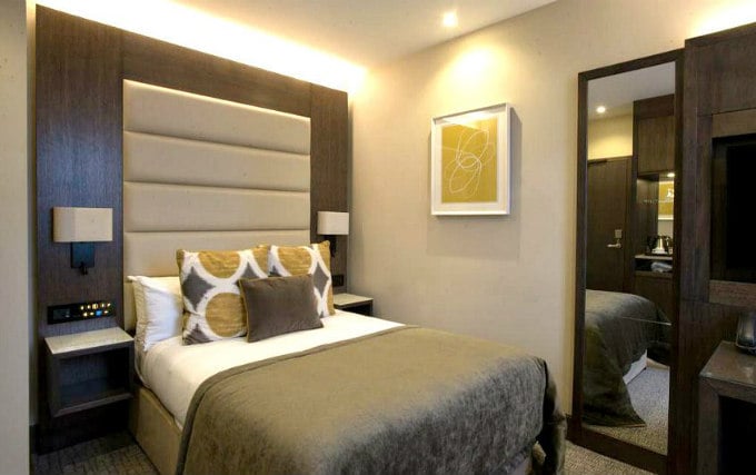 A comfortable double room at The Kings Head Hotel Acton