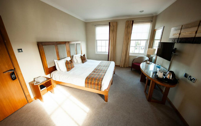 A typical double room at Berwick Manor Hotel