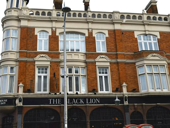 An exterior view of Black Lion Guesthouse London