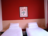 One of the recently upgraded twin rooms at Peckham Lodge