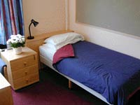 A single room at Dinwiddy House (please note that linen and duvets are not provided)