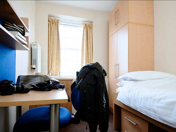 Rest easy in a comfortable bed in your room at Goldsmiths House