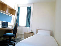 A Typical Simple and Clean Ensuite Single Room at Northumberland House