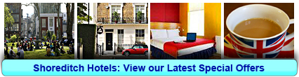 Shoreditch Hotels: Book from only £19.67 per person!