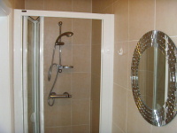 A shower room at Dani Hotel London