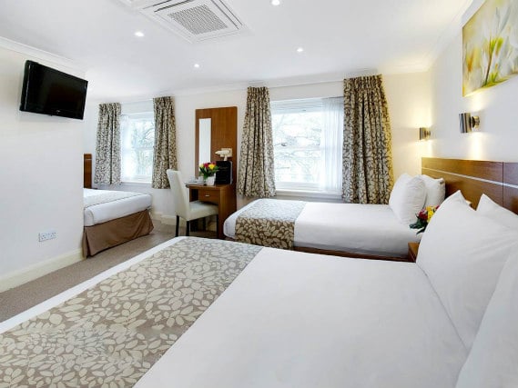 Family rooms at the Bayswater Inn are great value for money allowing you to spend more exploring London