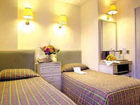 Twin room at Eden Plaza Hotel