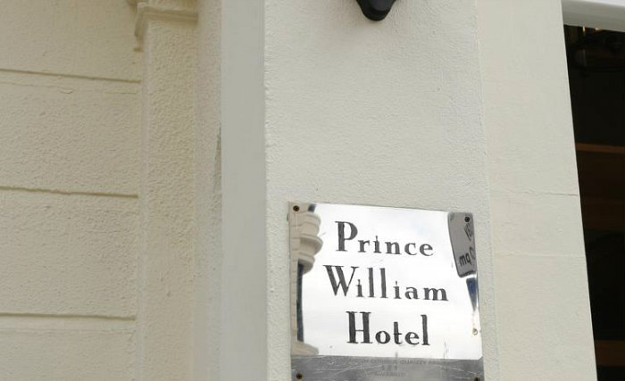 The exterior of Prince William Hotel