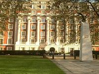 The Millenium Mayfair's grand Georgian facade overlooks Grosvenor Square