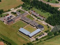 The Durham University Business School - aerial view
