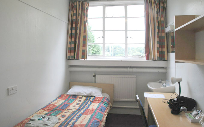 A typical single room at College of St Hild & St Bede