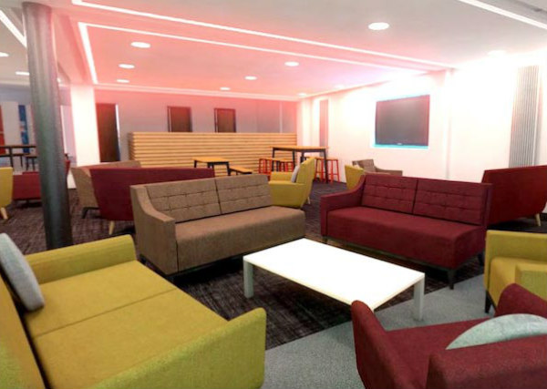 Seating area at Collingwood College