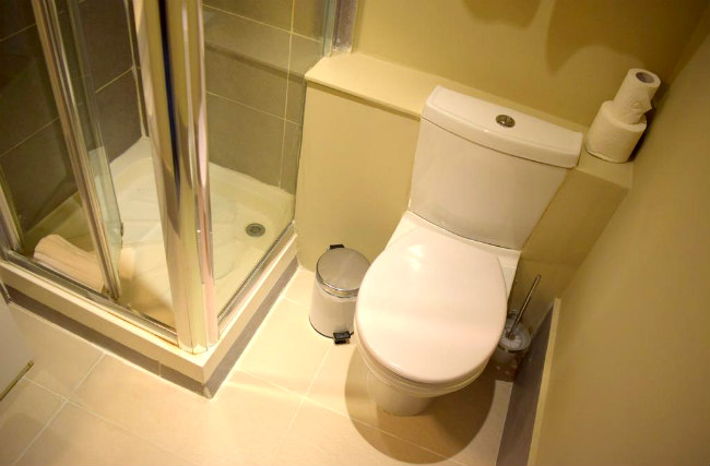 A typical bathroom at Griffin House Hotel