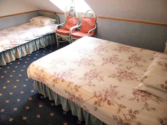 A twin room is perfect for two guests