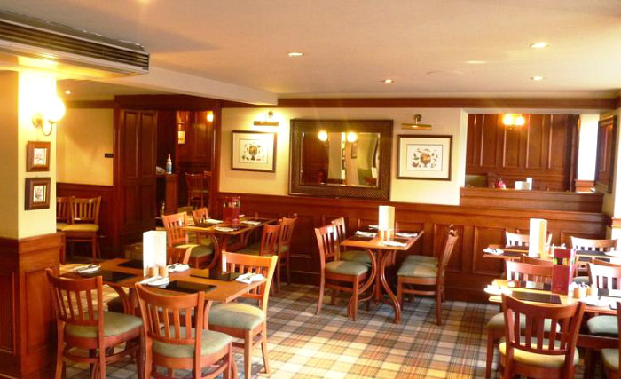 A place to eat at County Hotel Edinburgh