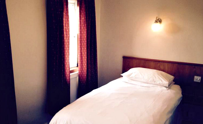 Single rooms at County Hotel Edinburgh provide privacy