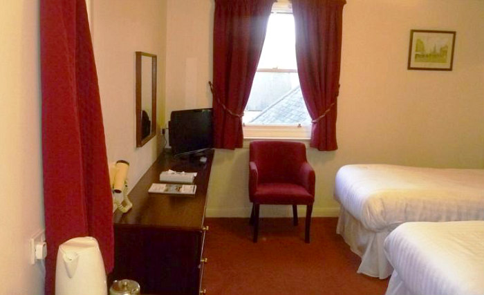 A twin room at County Hotel Edinburgh is perfect for two guests