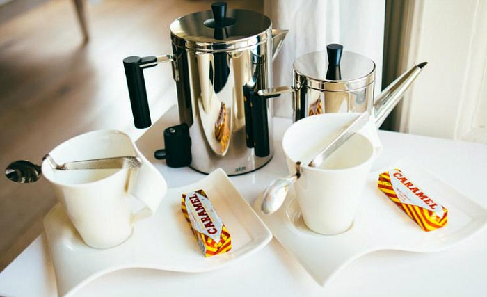 Enjoy a hot drink thanks to the tea/coffee making facilities in your room
