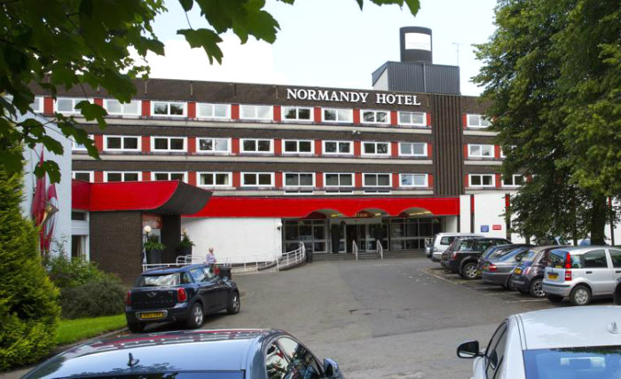 An exterior view of Normandy Hotel