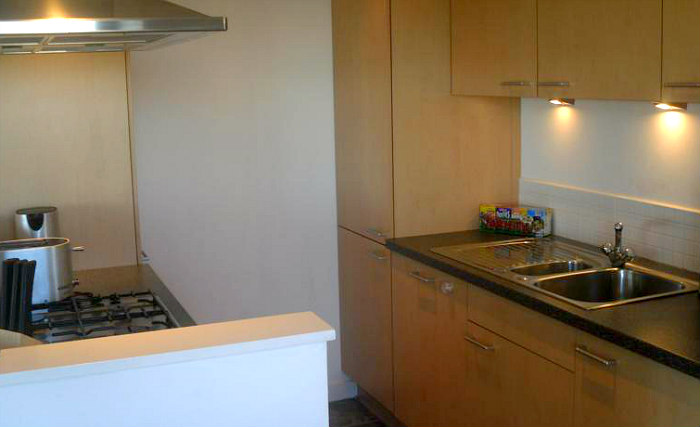 kitchen at Riverview Apartments