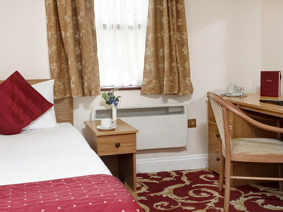 Single rooms at Best Western London Ilford Hotel provide privacy