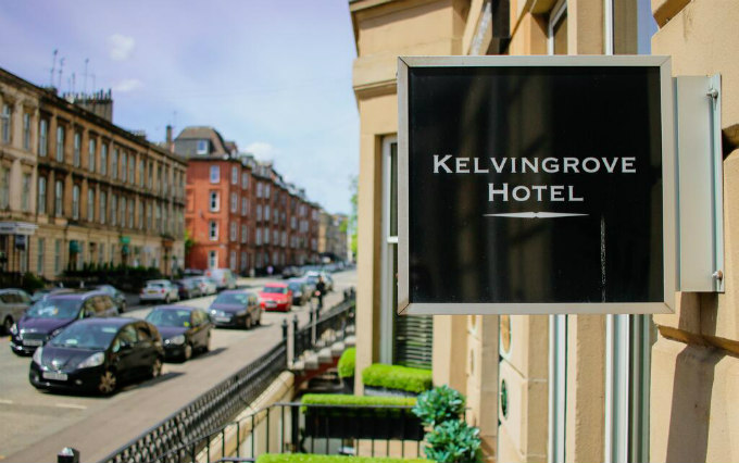 An exterior view of Kelvingrove Hotel Glasgow