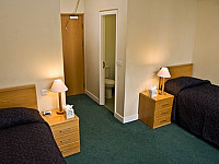 A typical twin bedroom at Eastside Halls