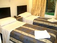 Twin room at Holland Court Hotel