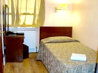 A typical single room at the Haven Hotel London A typical single room at the Haven Hotel London