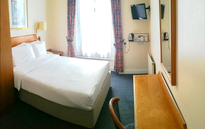 A double room at Victor Hotel London Victoria