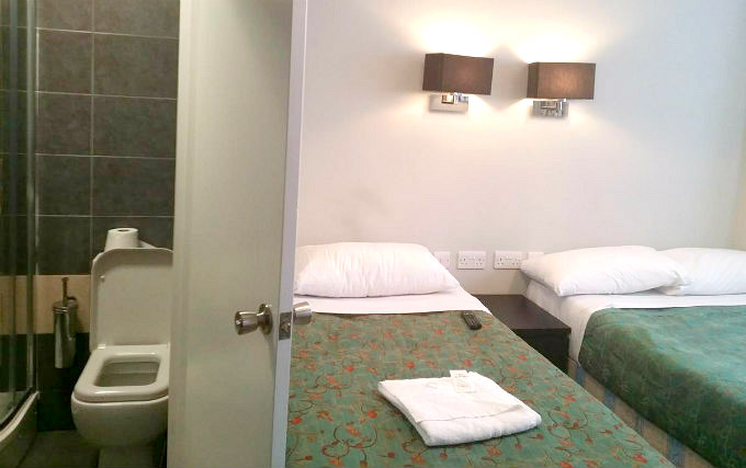 A triple room at Plaza Hotel Hammersmith