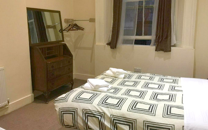 A typical double room at Andrews House Hotel