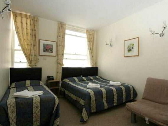 Triple rooms are spacious and great for friends and family sharing