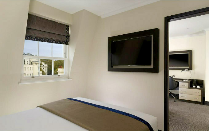 A double room at Royal Court Apartments