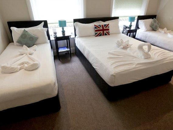 Quad rooms at 27 Paddington Hotel are the ideal choice for groups of friends or families
