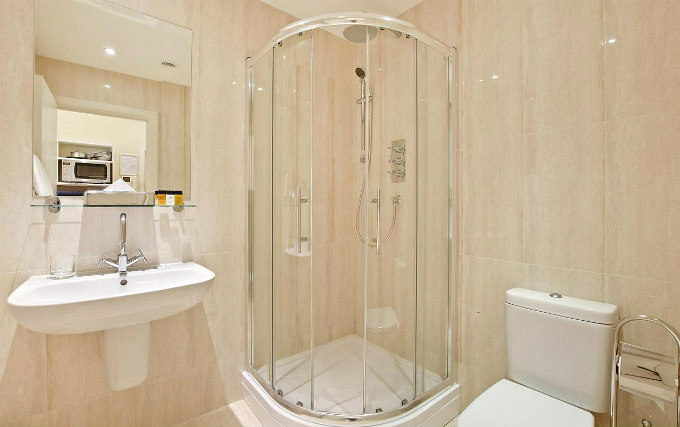 A typical shower system at Somerset Princes Square Apartments