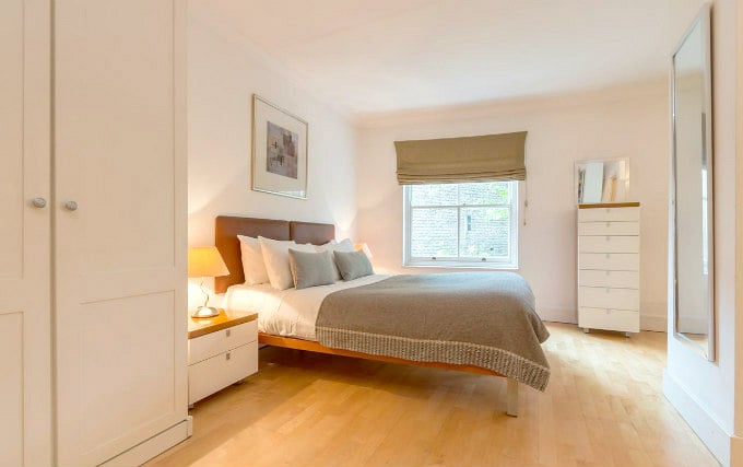 A double room at Somerset Princes Square Apartments