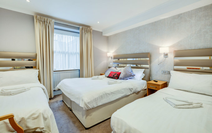 Family room at the The Admiral Hotel are great value for money allowing you to spend more exploring London