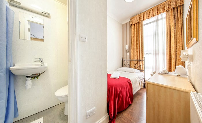A single room at Fairway Hotel London