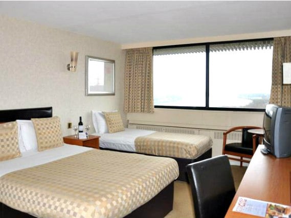 A typical triple room at Muthu Glasgow River Hotel