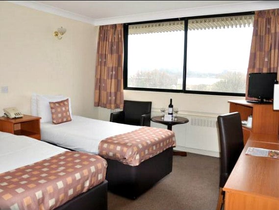 A twin room at Muthu Glasgow River Hotel is perfect for two guests